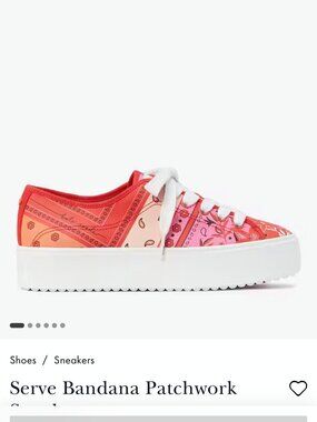 Kate Spade Bandana Patchwork Shoes Size 9